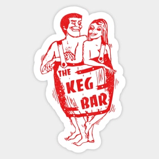 The Keg Bar Retro Defunct Tavern Sticker